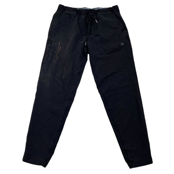 Mack Weldon Mens Daily Wear Ace Jogger Size M Black Lounge Athleisure Stained - Picture 1 of 11